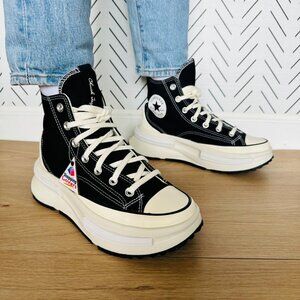 Rare Converse Run Star Legacy CX Hi Platform 7 Women Shoes Sneaker Black A00869C